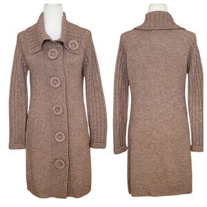 VTG Carducci Lambswool Alpaca Blend Cardigan Sweater Longline Duster